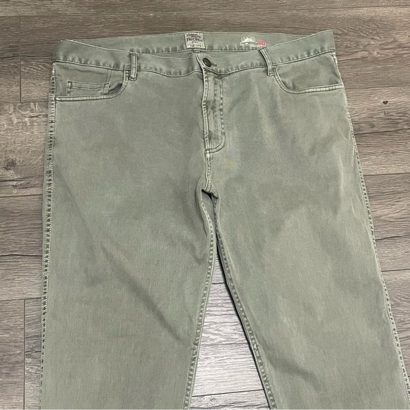 Faherty Pants Mens Comfort Twill 5-Pocket 2.0 Slim Straight Surplus Green Sz 40 - Picture 4 of 12